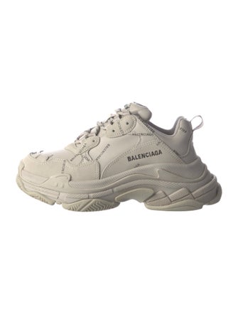 Balenciaga Triple S Allover Logo Chunky Sneakers
