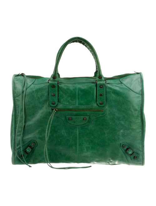 Balenciaga Leather Weekender Bag
