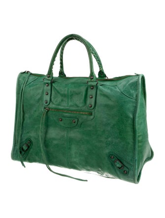Balenciaga Leather Weekender Bag