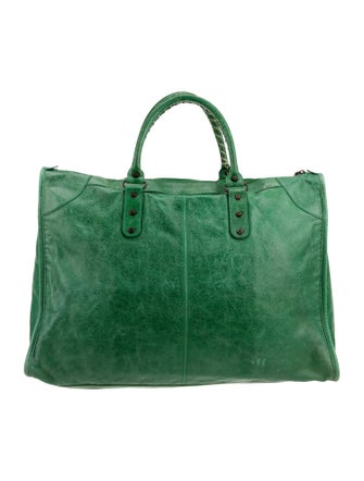 Balenciaga Leather Weekender Bag