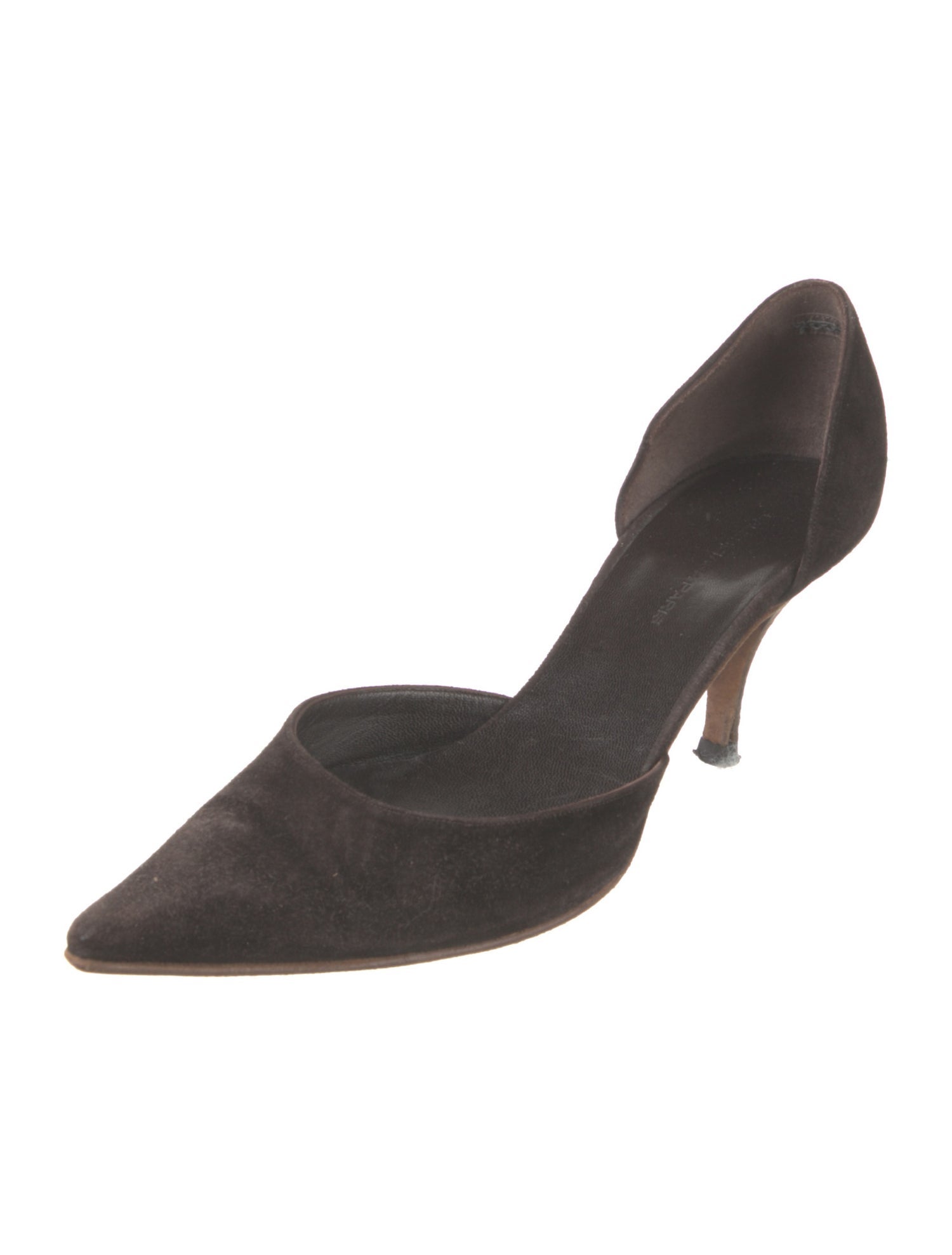 Balenciaga Suede D'Orsay Pumps