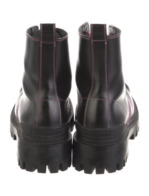Balenciaga Strike Leather Combat Boots