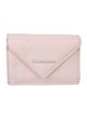 Balenciaga Mini Papier Leather Compact Wallet