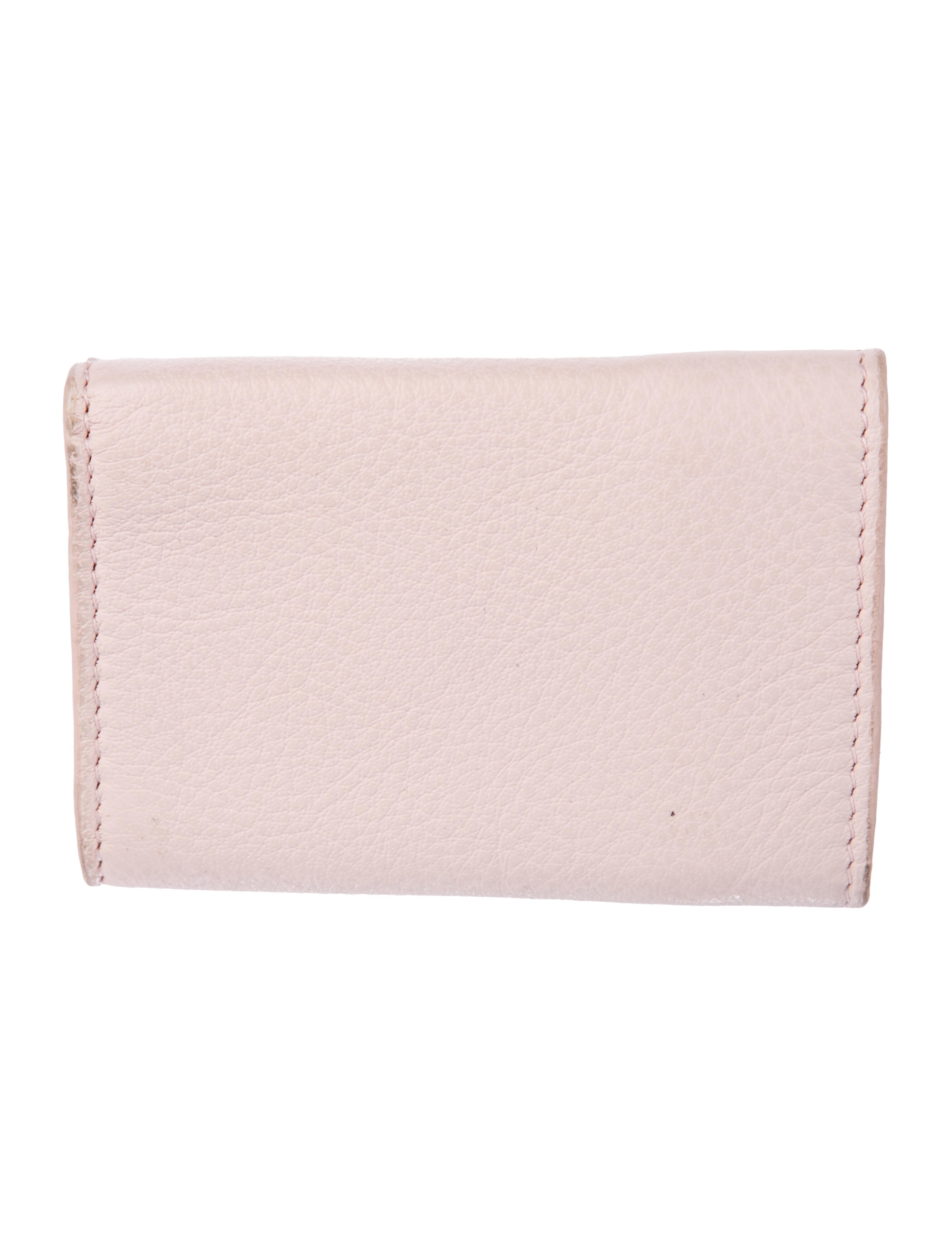 Balenciaga Mini Papier Leather Compact Wallet