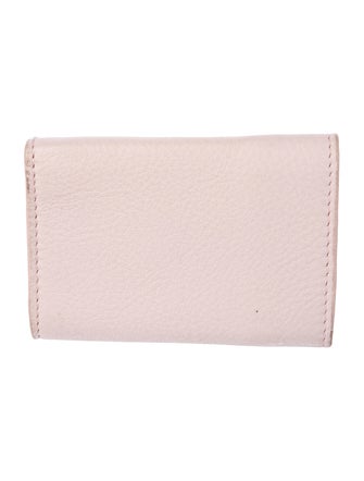Balenciaga Mini Papier Leather Compact Wallet