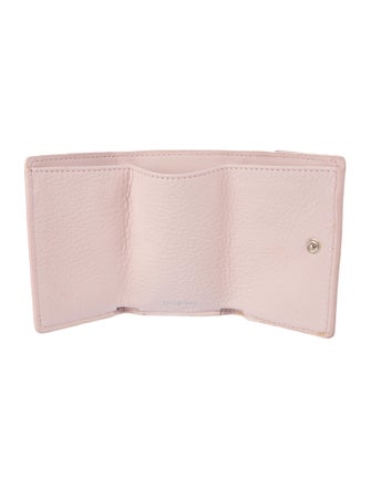 Balenciaga Mini Papier Leather Compact Wallet