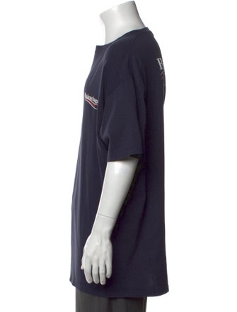 Balenciaga Graphic Print Crew Neck T-Shirt