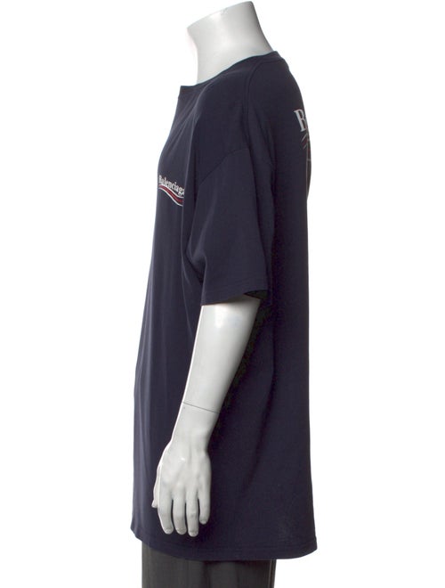 Balenciaga Graphic Print Crew Neck T-Shirt