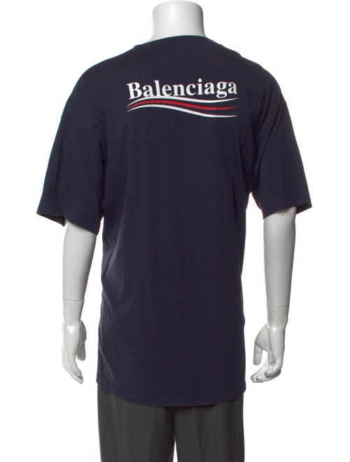 Balenciaga Graphic Print Crew Neck T-Shirt