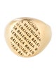 Balenciaga Logo Signet Ring