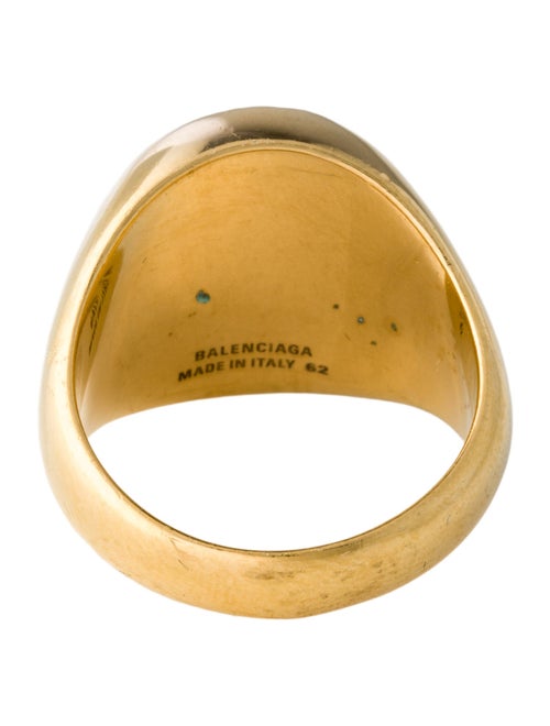Balenciaga Logo Signet Ring