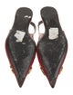 Balenciaga Knife Patent Leather Slingback Flats