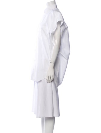 Balenciaga 2023 Short Sleeve Button-Up Top