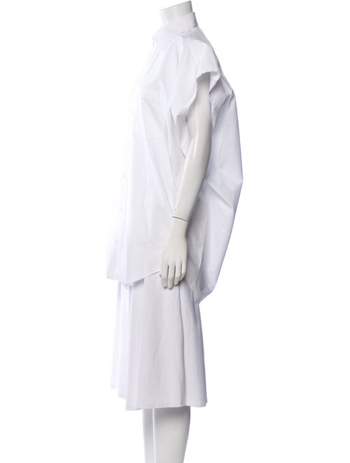 Balenciaga 2023 Short Sleeve Button-Up Top