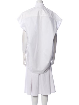 Balenciaga 2023 Short Sleeve Button-Up Top