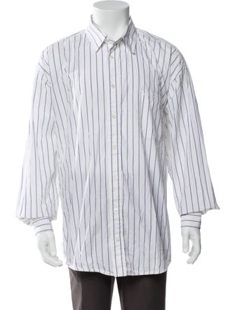 Balenciaga 2018 Striped Dress Shirt