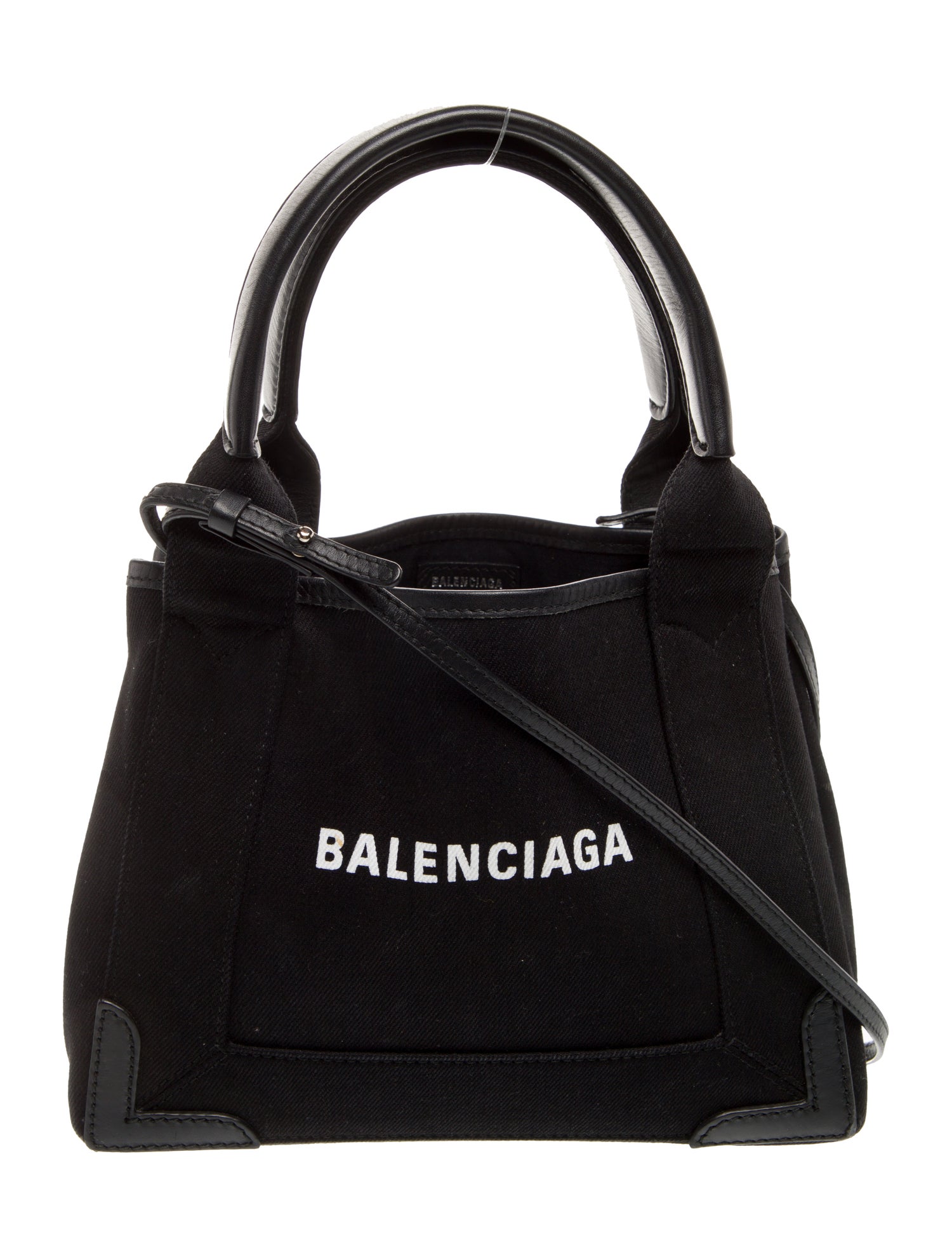 Balenciaga Canvas Navy Cabas XS
