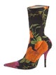 Balenciaga Floral Print Sock Boots