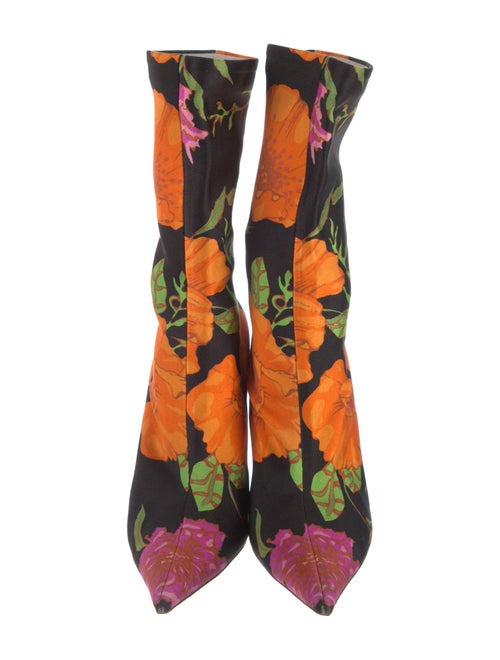 Balenciaga Floral Print Sock Boots