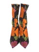 Balenciaga Floral Print Sock Boots