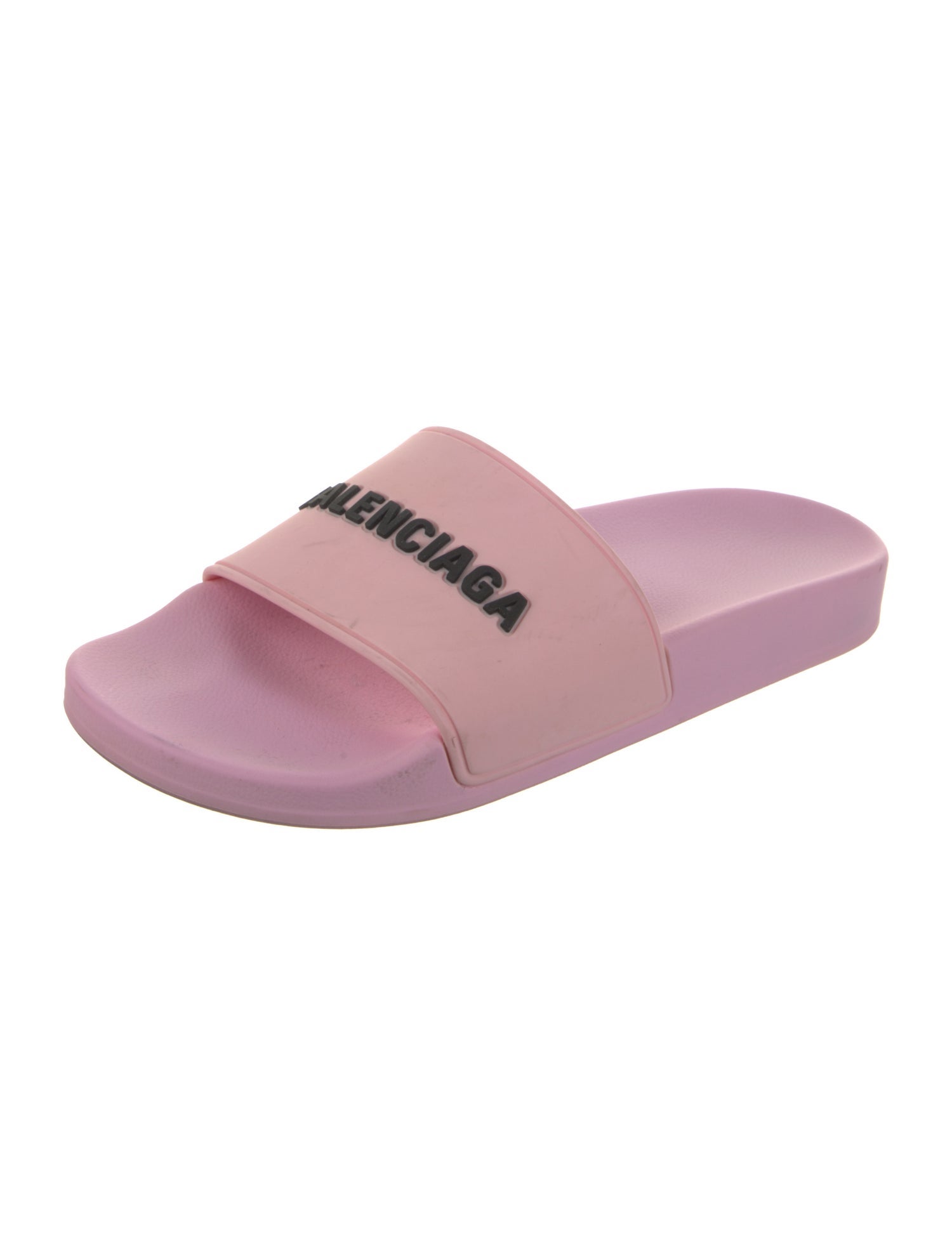Balenciaga Rubber Graphic Print Slides