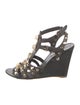 Balenciaga Leather Studded Accents Gladiator Sandals