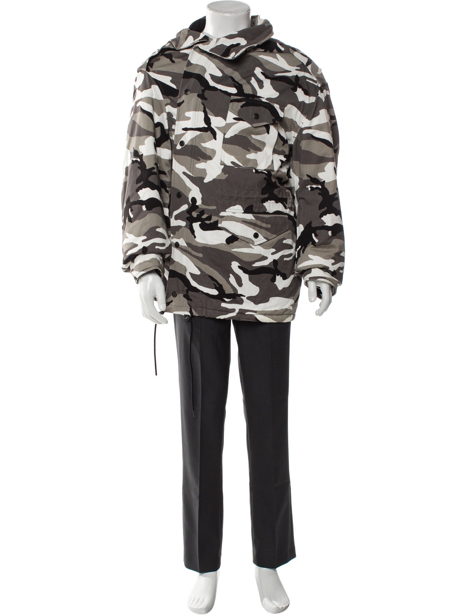 Balenciaga 2021 Printed Parka