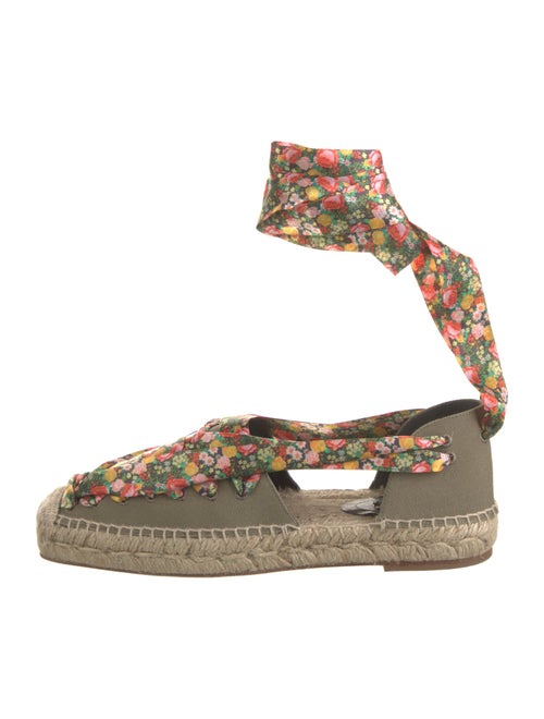 Balenciaga Canvas Floral Print Flats