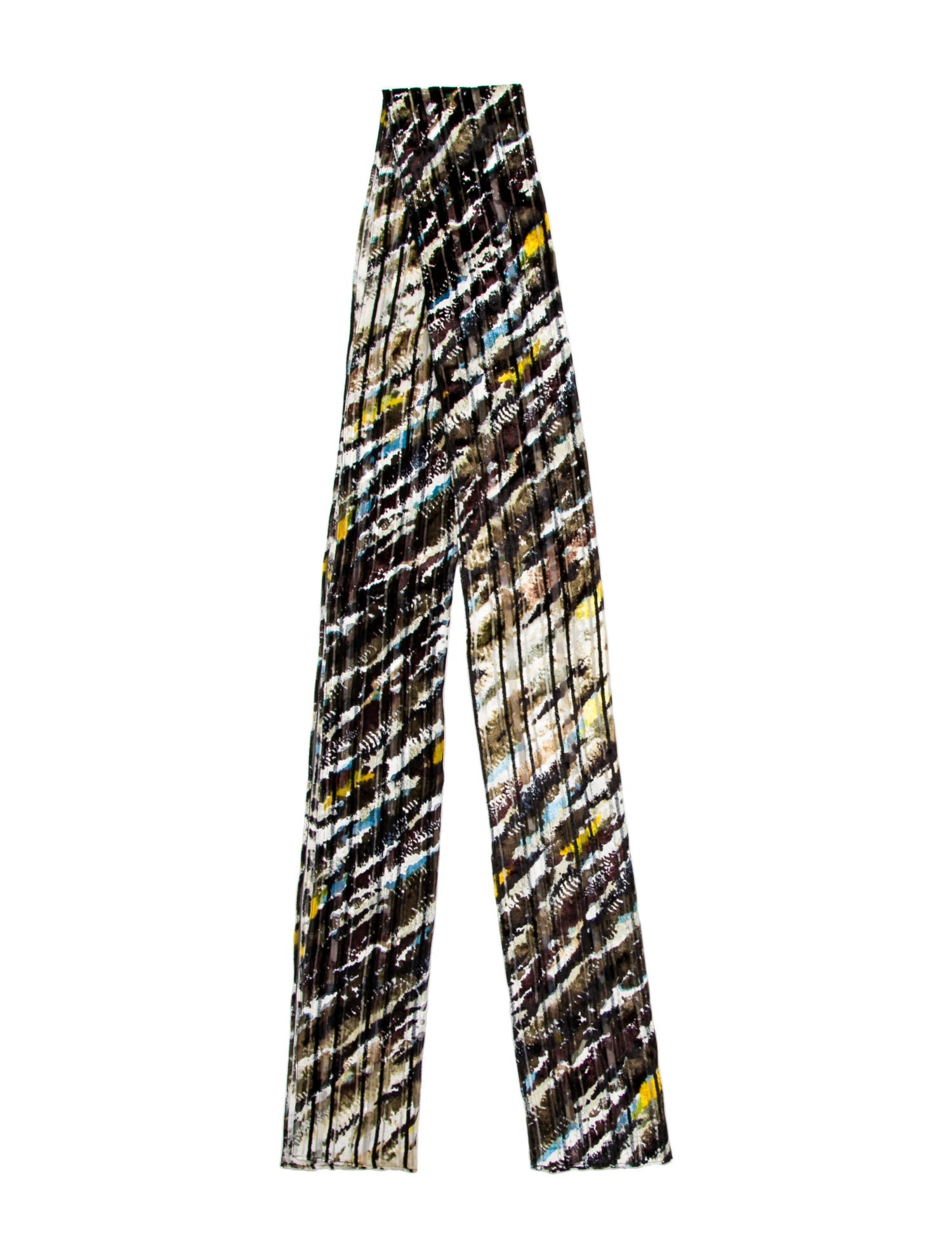 Balenciaga Velvet Striped Scarf