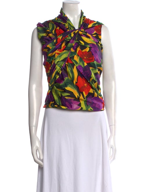 Balenciaga 2018 Printed Crop Top