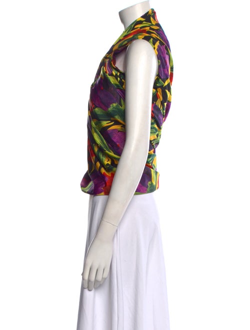 Balenciaga 2018 Printed Crop Top