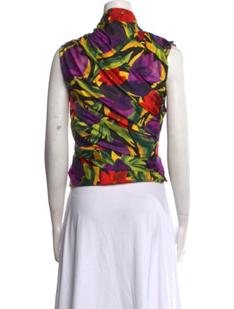 Balenciaga 2018 Printed Crop Top