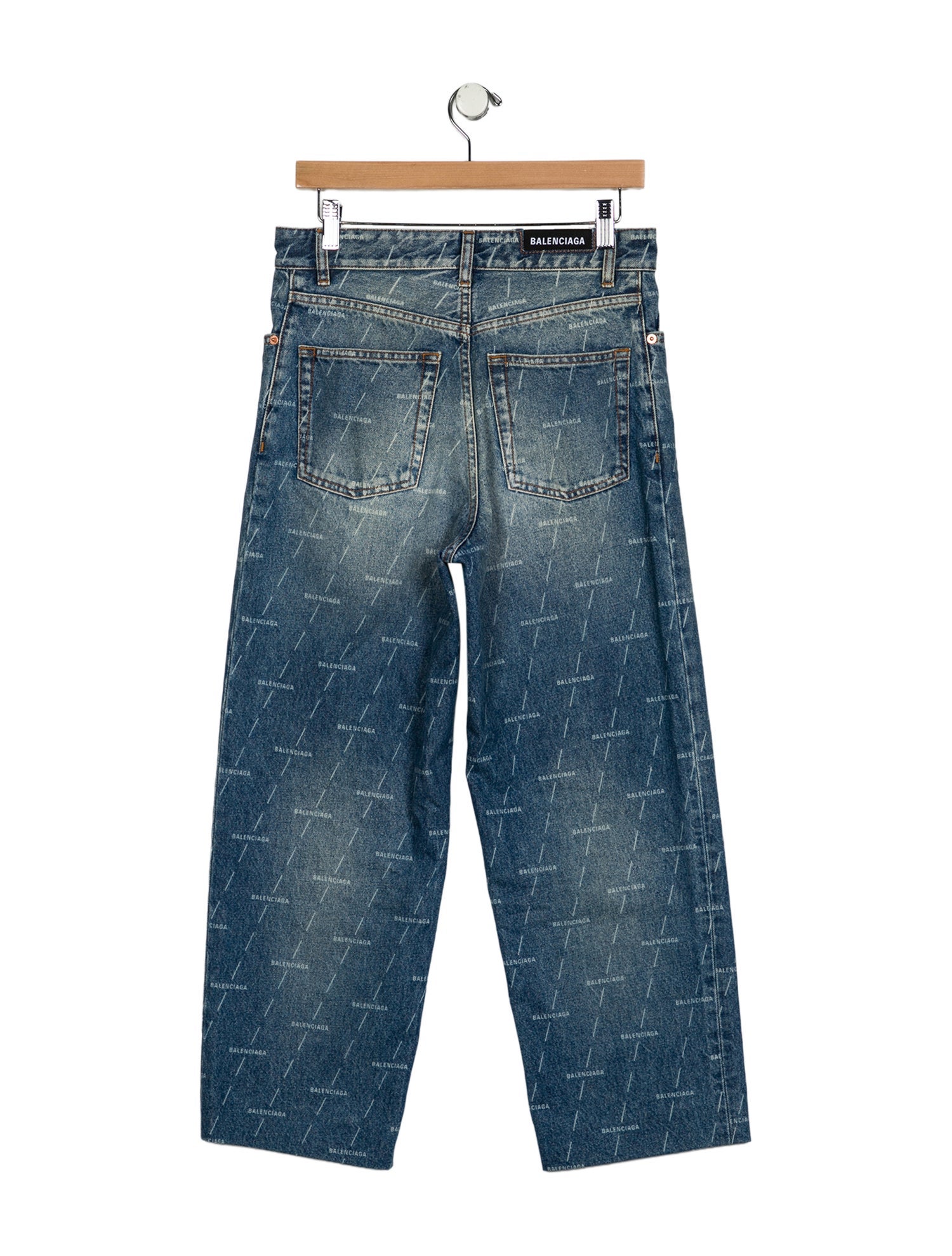 Balenciaga 2020 Wide Leg Jeans