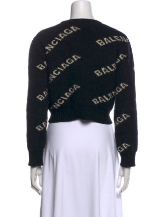 Balenciaga 2018 All Over Logo Sweater