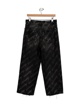 Balenciaga High-Rise Wide Leg Jeans