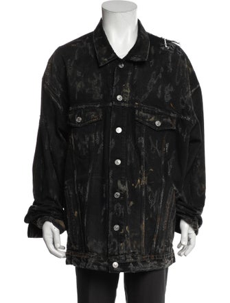 Balenciaga 2022 Printed Denim Jacket