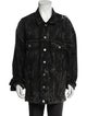 Balenciaga 2022 Printed Denim Jacket