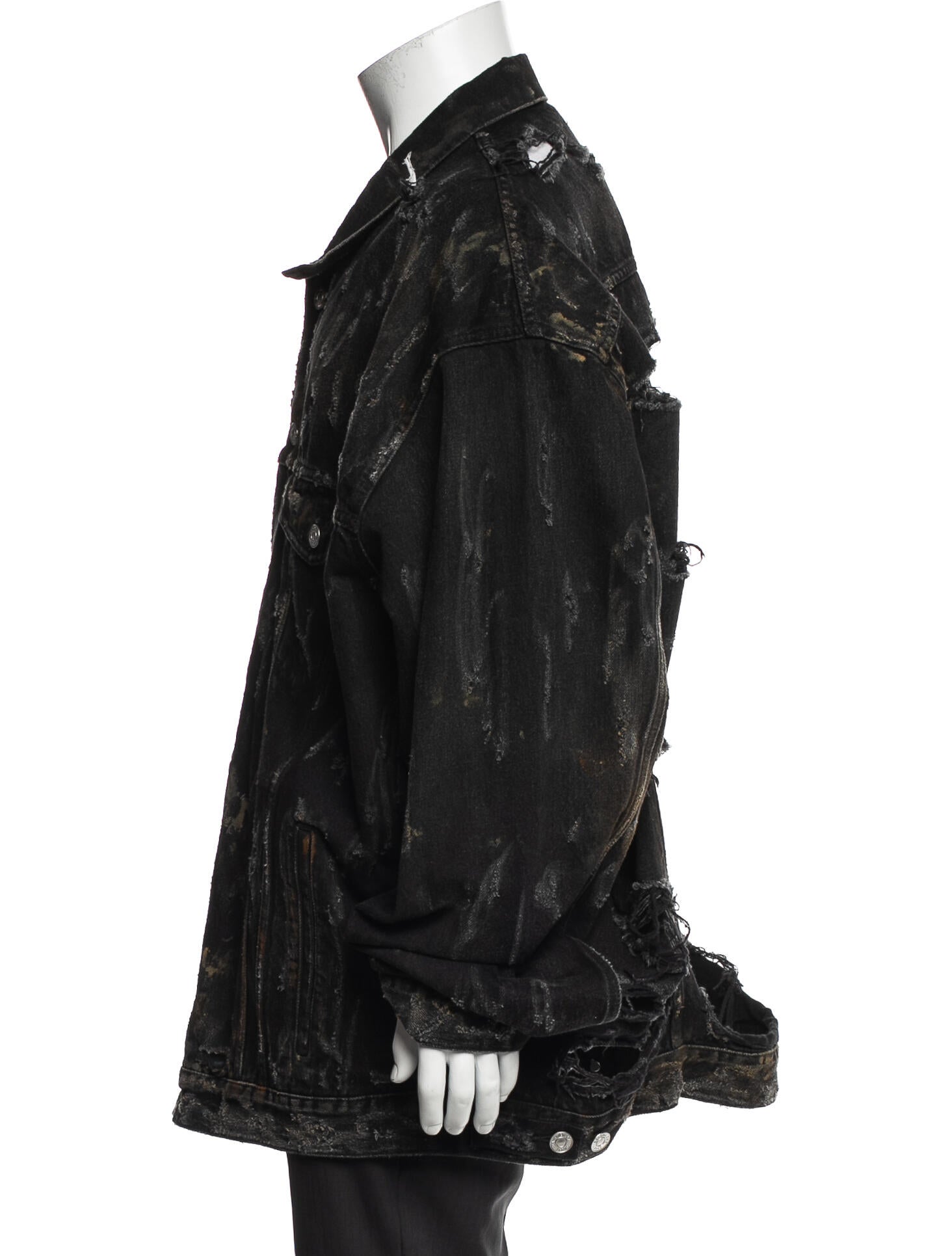 Balenciaga 2022 Printed Denim Jacket