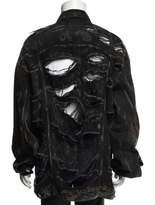 Balenciaga 2022 Printed Denim Jacket