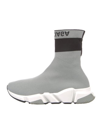 Balenciaga Speed Trainer Cuff 'Grey Black' Sock Sneakers