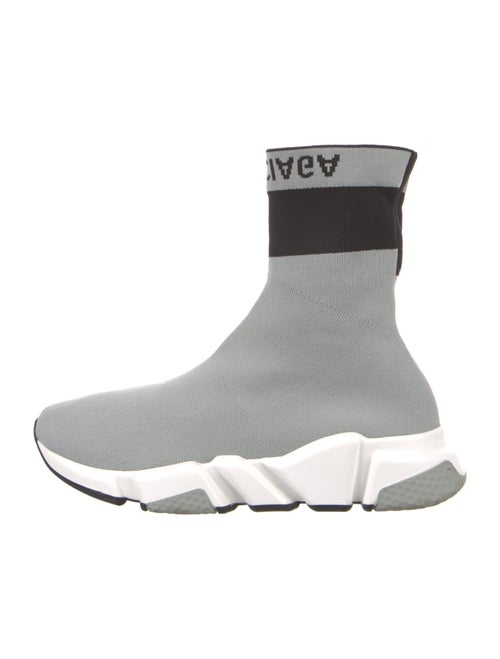 Balenciaga Speed Trainer Cuff 'Grey Black' Sock Sneakers