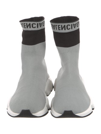 Balenciaga Speed Trainer Cuff 'Grey Black' Sock Sneakers