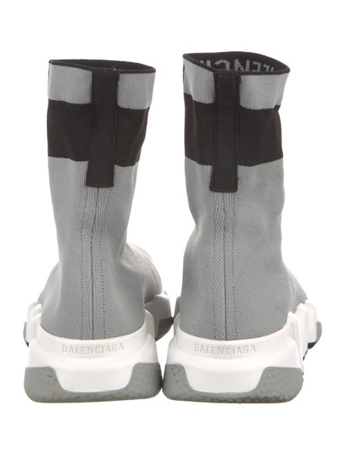 Balenciaga Speed Trainer Cuff 'Grey Black' Sock Sneakers