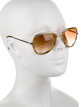 Balenciaga Aviator Gradient Sunglasses