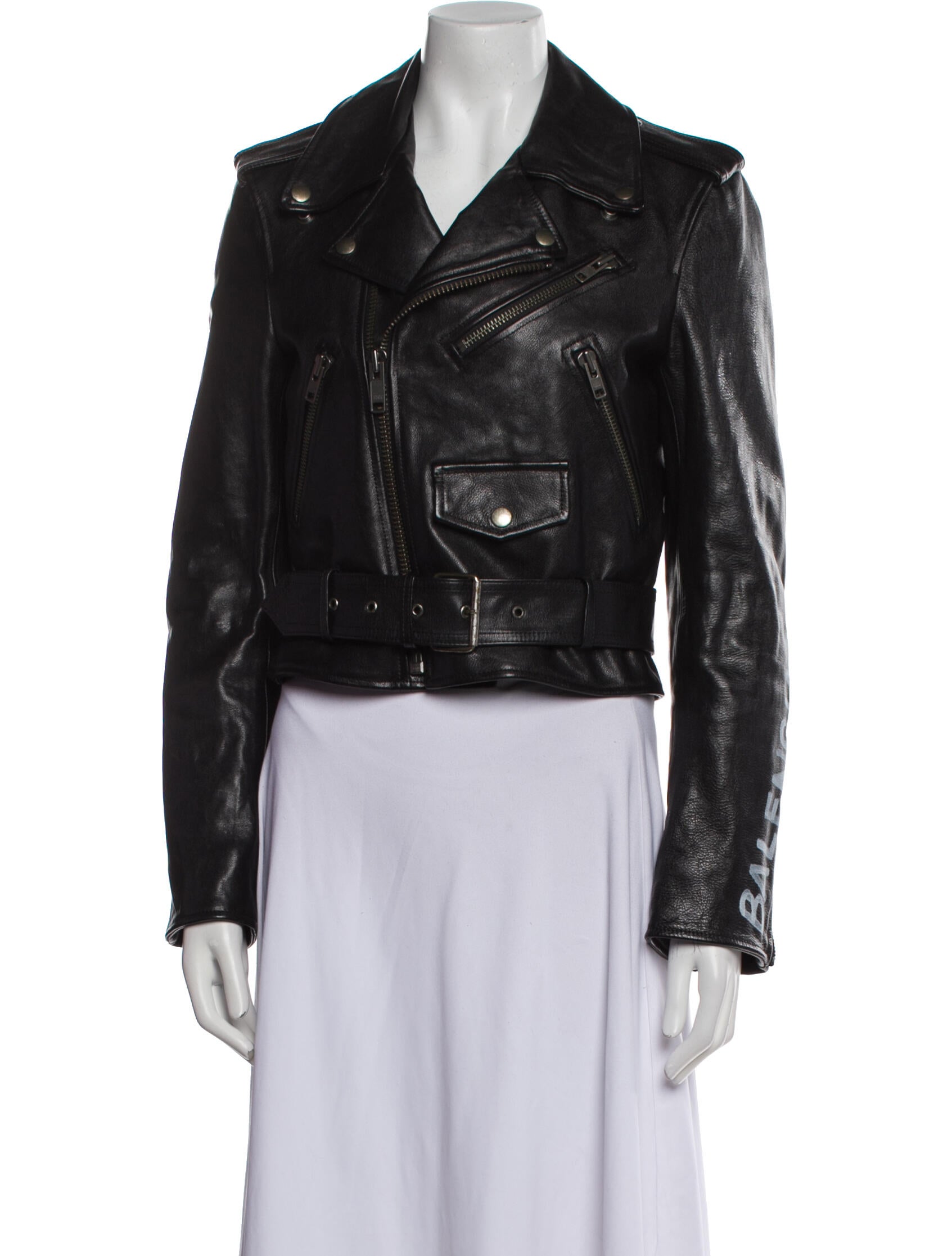 Balenciaga 2018 Leather Biker Jacket