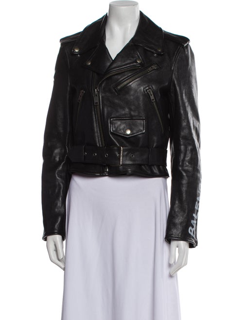 Balenciaga 2018 Leather Biker Jacket
