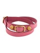 Balenciaga Leather Arena Giant Wrap Bracelet