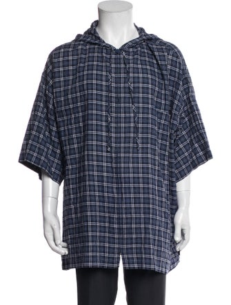 Balenciaga 2018 Plaid Print Shirt