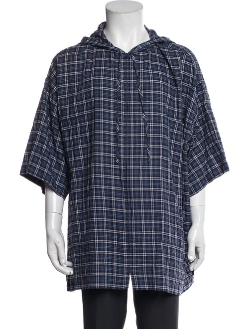 Balenciaga 2018 Plaid Print Shirt