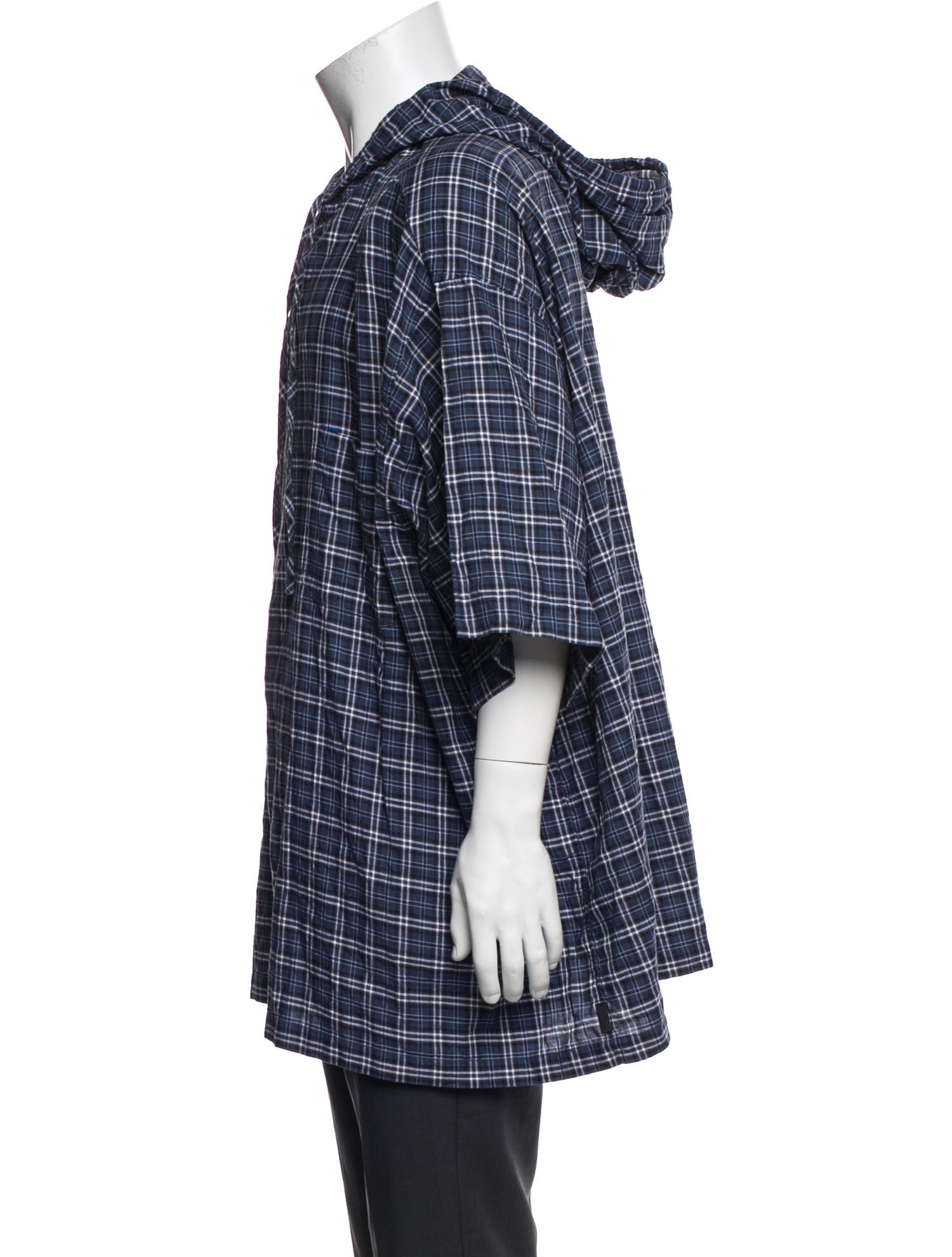 Balenciaga 2018 Plaid Print Shirt